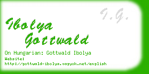 ibolya gottwald business card